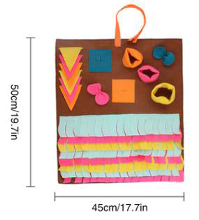 Pet Dog Sniffing Mat Pets Interactive Play Toys Find Food Training Blanket Dogs Feeding Pad Nosework Puzzle For Relieve Stress