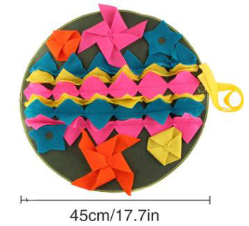 Pet Dog Sniffing Mat Pets Interactive Play Toys  Find Food Training Blanket Dogs Feeding Pad Nosework Puzzle For Relieve Stress