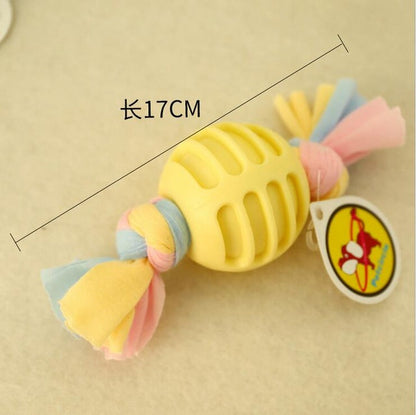 1pcs Pet Dog Toy Chew Squeaky Rubber Toys Vocal Molar Rubber Toy Funny Nipple Ball for Cat Puppy Baby Dogs Interactive Training