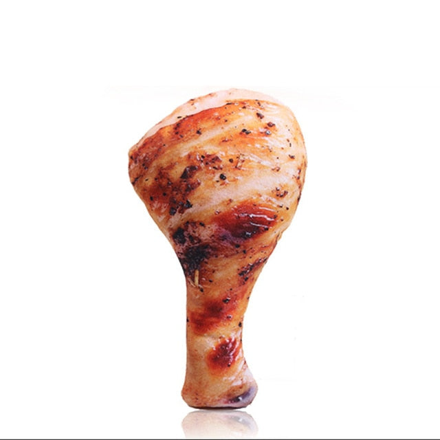 1pc Plush Squeaky Bone Dog Toys Bite-Resistant Clean Dog Chew Puppy Training Toy Soft Banana Carrot And Vegetable Pet Supplies