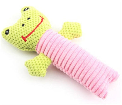 Squeaky Fun Dogs Animal Shape Toys Gift Set Large Non Stuffed Rabbit Honking Squirrel for Dogs Chew Squeaker Dog Red Bird Toys