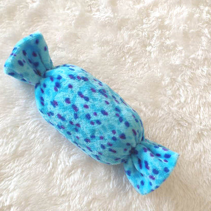 020-1 Fleece Chew Play Toys Pet Squeaky Puppy Chew Squeaker Quack Sound Doll Toy Creative Simulation Donut Pet Supplies Dog Toys