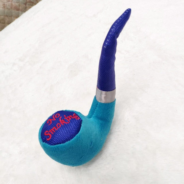 020-1 Fleece Chew Play Toys Pet Squeaky Puppy Chew Squeaker Quack Sound Doll Toy Creative Simulation Donut Pet Supplies Dog Toys