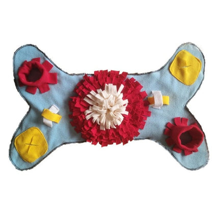 Pet Dog Sniffing Mat Dog Puzzle Toy Pet Snack Feeding Mat Boring Interactive Game Training Blanket Snuffle Feeding Training Mat