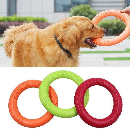Pet Flying Discs EVA Dog Training Ring Puller Resistant Bite Floating Toy Puppy Outdoor Interactive Game Playing Products Supply