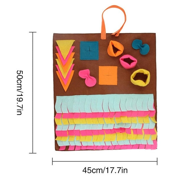 New Pet Dog Sniffing Mat Find Food Training Blanket Play Toys Dog Mat Nosework Puzzle Toy Dog Snuffle Mat Pad For Relieve Stress