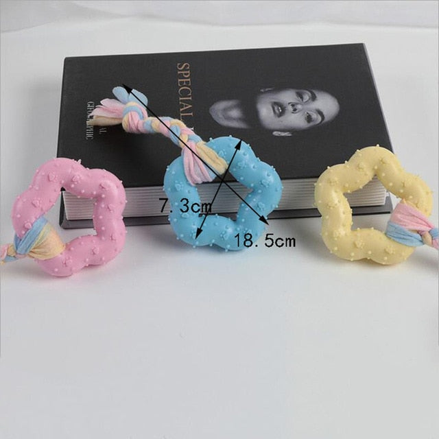 1pcs Pet Dog Toy Chew Squeaky Rubber Toys Vocal Molar Rubber Toy Funny Nipple Ball for Cat Puppy Baby Dogs Interactive Training