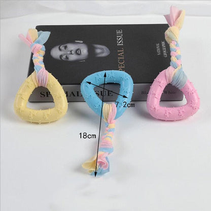 1pcs Pet Dog Toy Chew Squeaky Rubber Toys Vocal Molar Rubber Toy Funny Nipple Ball for Cat Puppy Baby Dogs Interactive Training