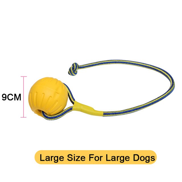 Amphibious Dog Toys Ball with Rope/Flying Discs/Chew Toy Ring EVA Pet Toy For dogs Interactive Ball For Small/Large Dogs Cats