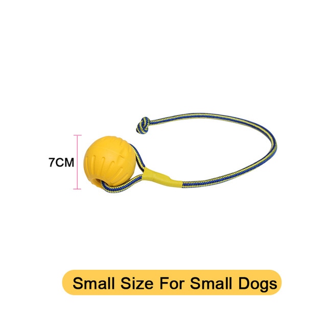Amphibious Dog Toys Ball with Rope/Flying Discs/Chew Toy Ring EVA Pet Toy For dogs Interactive Ball For Small/Large Dogs Cats