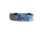 Floral Halloween Personalized Dog Collar