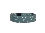 Green Valentine's Personalized Dog Collar