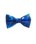 Blue Camouflage Dog Collar Bow Tie
