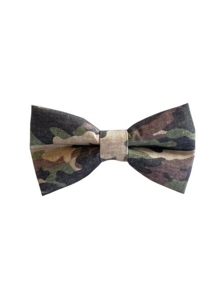 Faded Camouflage Dog Collar Bow Tie