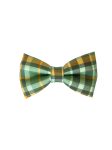 St. Patricks Day Plaid Dog Collar Bow Tie