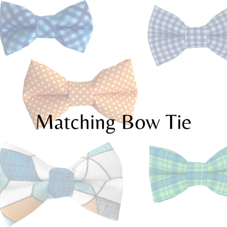Matching Dog Collar Bow Tie